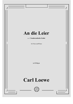 Loewe - An die Leier in B Major