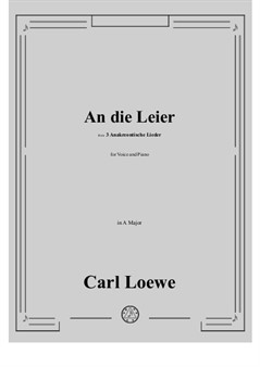 Loewe - An die Leier in A Major