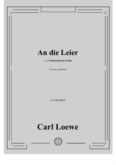 Loewe - An die Leier in A flat Major