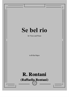 R. Rontani - Se bel rio in B flat Major
